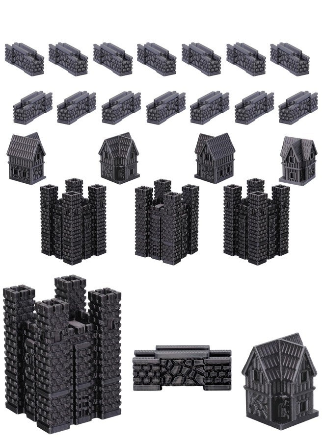 BKPrint3D Custom Civilizations for Catan Board Game | Replacement Player Sets | Settlers Pieces | Base Cities Settlements Roads | 3D Printed | (Britons Base Set) - Image 1